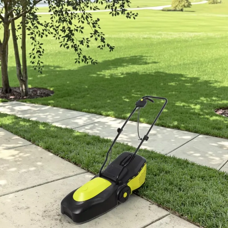 

Multifunctional 1000W/1200W/1300w lawn mower 320mm cutting width, hand push electric straw rope trimmer