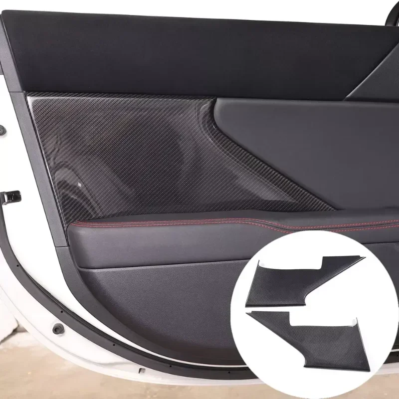 

Для SUBARU BRZ для TOYOTA 86 GR86 GT86, настоящая сухая дверная панель из углеродного волокна, декоративные наклейки, модификация интерьера 2022-2023