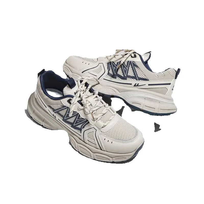 Pullback Men's Dad Shoes 2026 Spring New Men's Breathable Casual Shoes Thick-Soled Height-Increasing Versatile Trendy Shoes B_vogvips.com