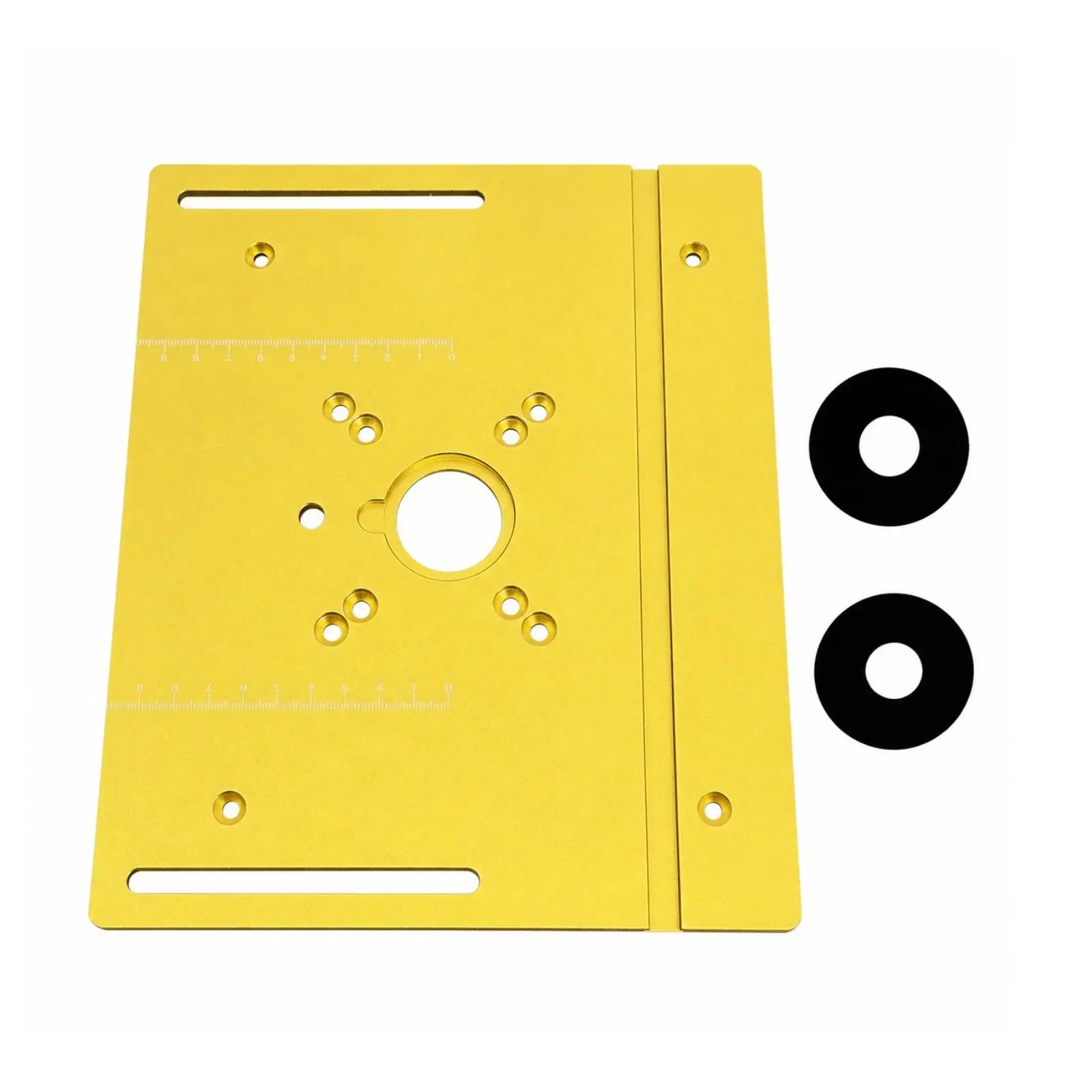 Aluminum Router Table Inverter Plate for Trimming and Edge Finishing with Mounting Holes
