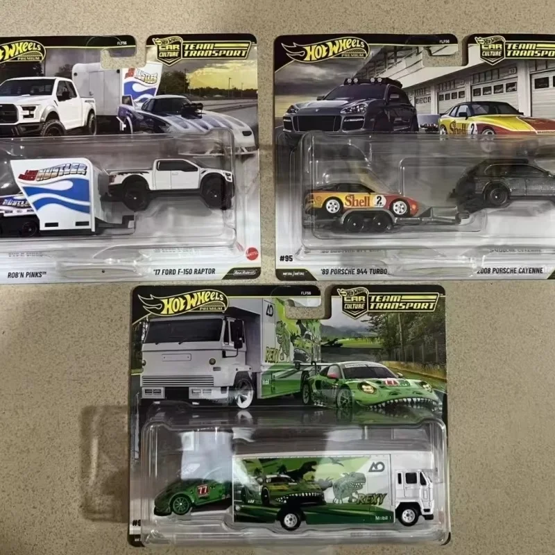 Promoção Imperdível Novo Estoque Caixa Original Hot Wheels Premium Team Transport Modelo de Carro Diecast FLF56 K Porsche 911 Coleção Carro de Brinquedo Presentes