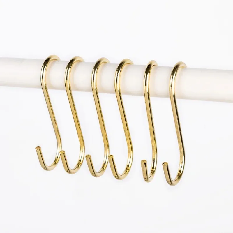 Metal S Hooks 10PCS Stainless Steel S Shaped Hook Hanging Hangers Holders for Kitchen Bathroom Bags Clothes Towels Plants