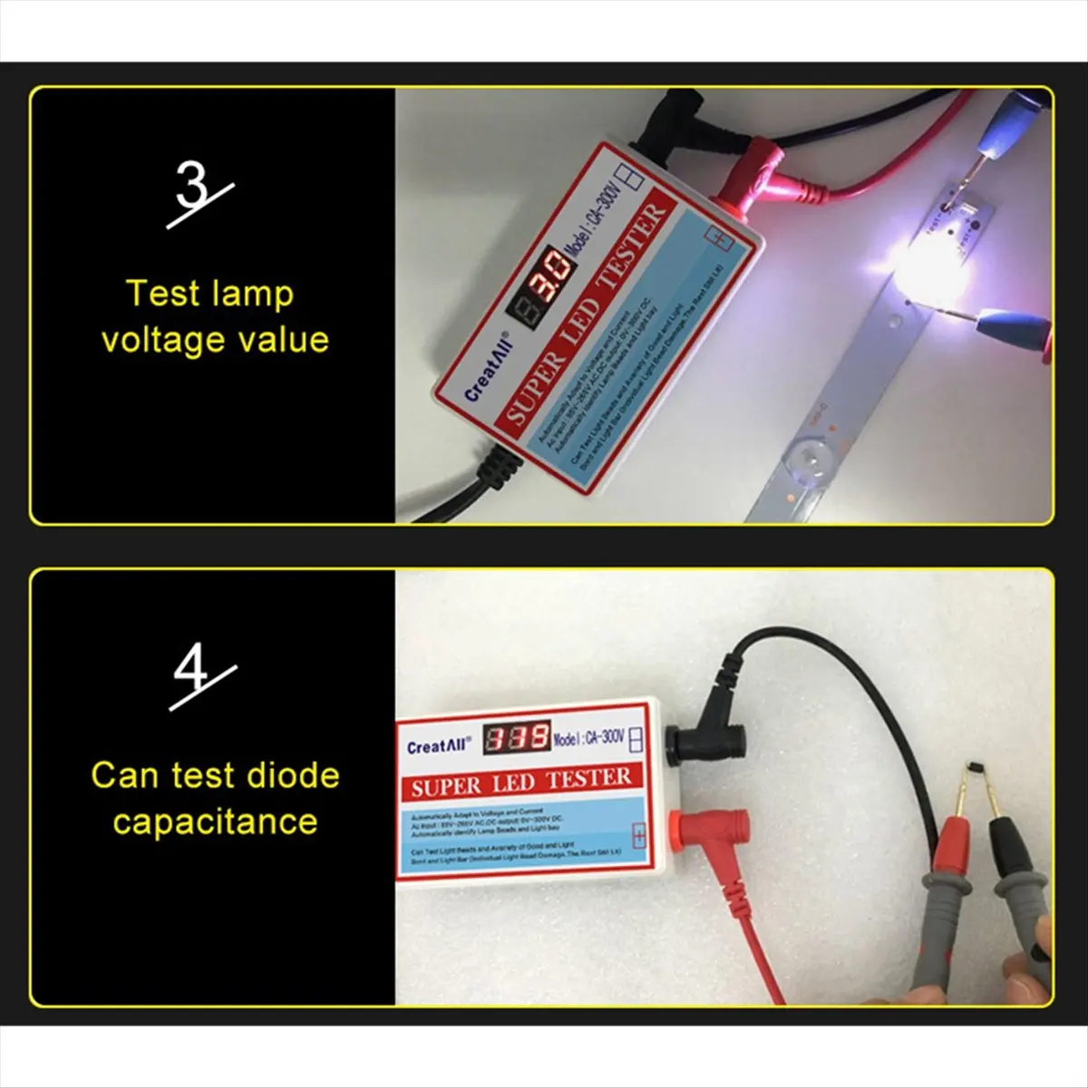 AA19 Portable LED Lamp Beads Light Bar TV Backlight Tester LED Strips Beads Lamp Board Test Tool EU Plug