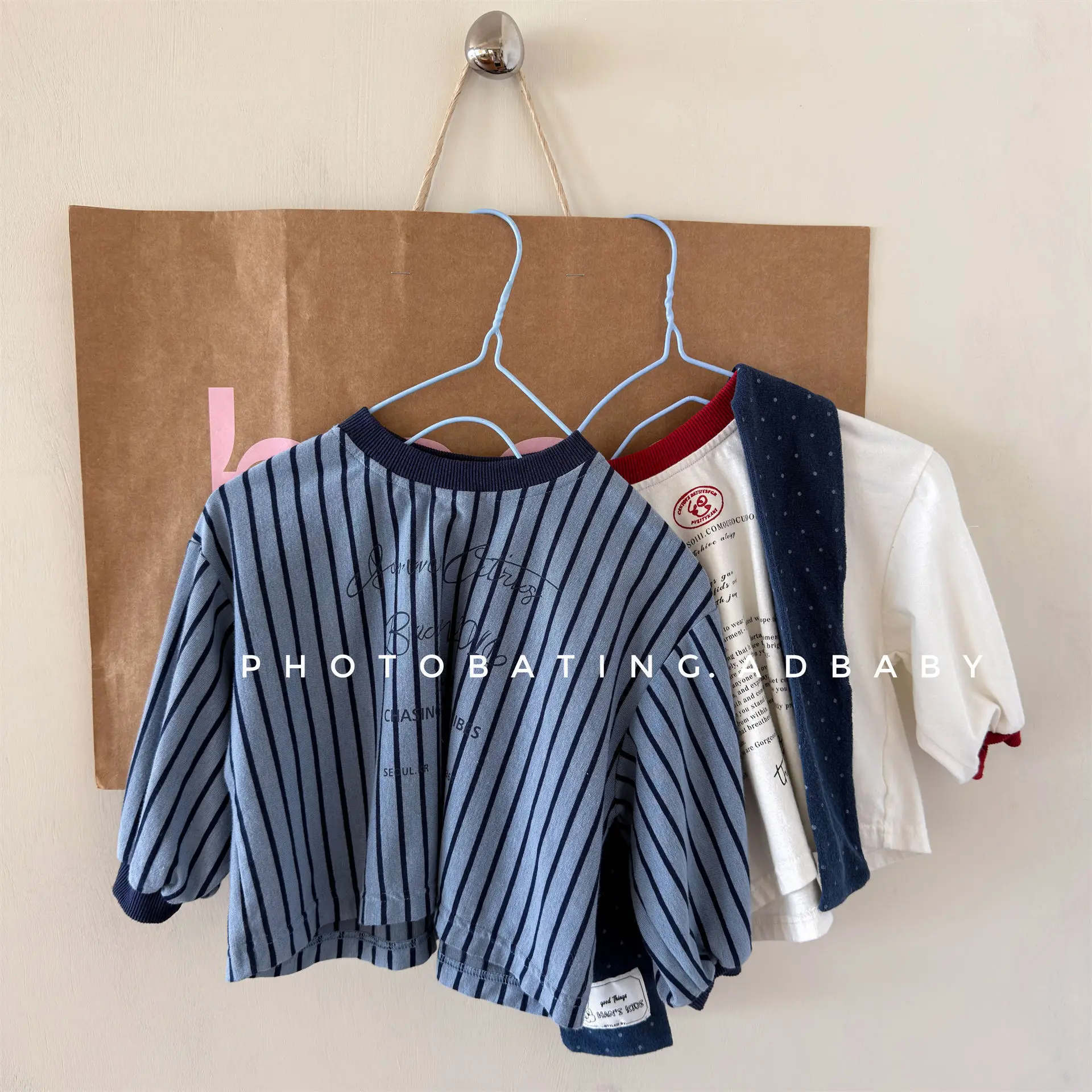 2026 New Autumn Unisex Kids Casual Pullovers Tops Letter Printed Long Sleeve Tees Baby Boys Casual T-shirts  1-8Years