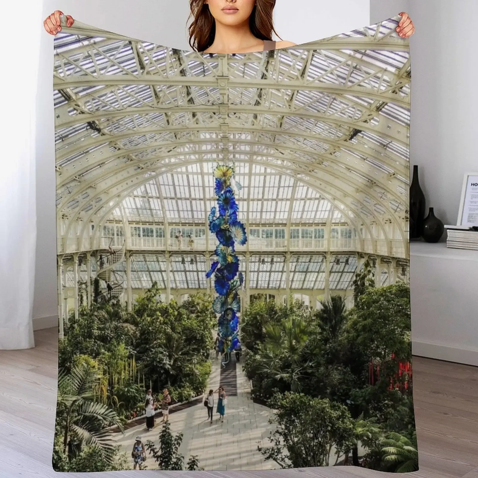 New Temperate House, Kew Gardens. Chihuly Throw Blanket Blankets For Baby Decorative Beds Blankets