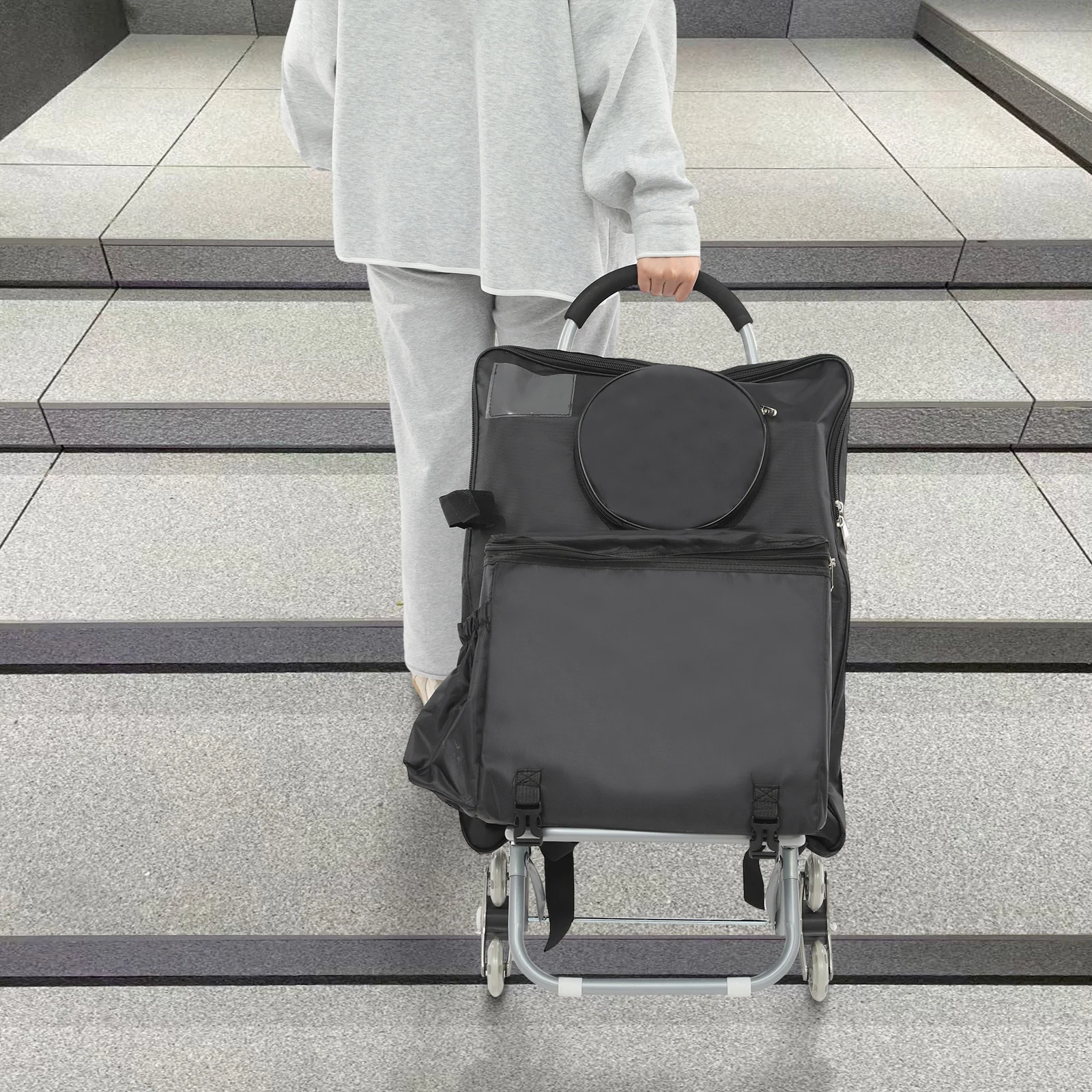 Multifunktionaler Kunstwagen mit durchdachtem Design – abnehmbare Aufbewahrungstasche für Farben/Pinsel/Papier, doppelt als Rucksack