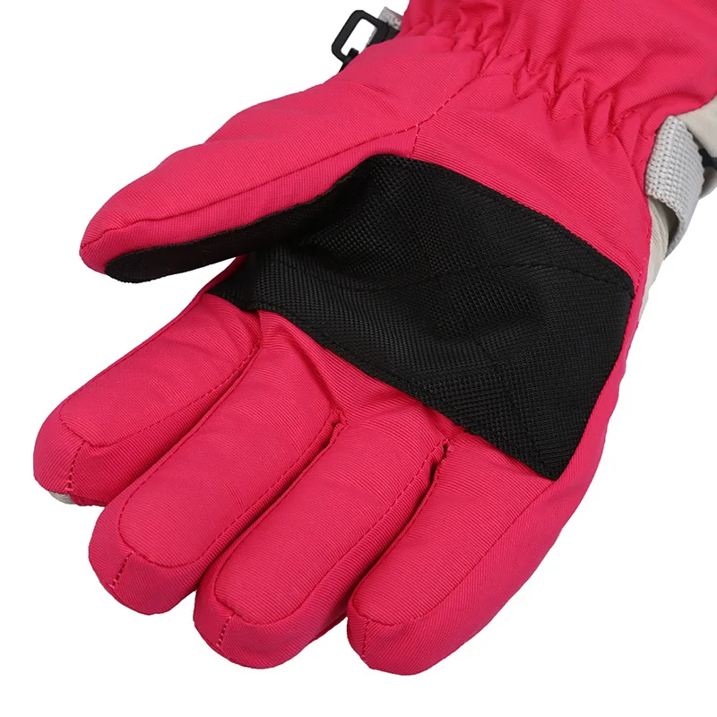 Children\'s Winter Warm Outdoor Sport Snow Ski Glove Thick Plus Plush Boy Girl Student Fitness Windproof Cycling Mitten S17