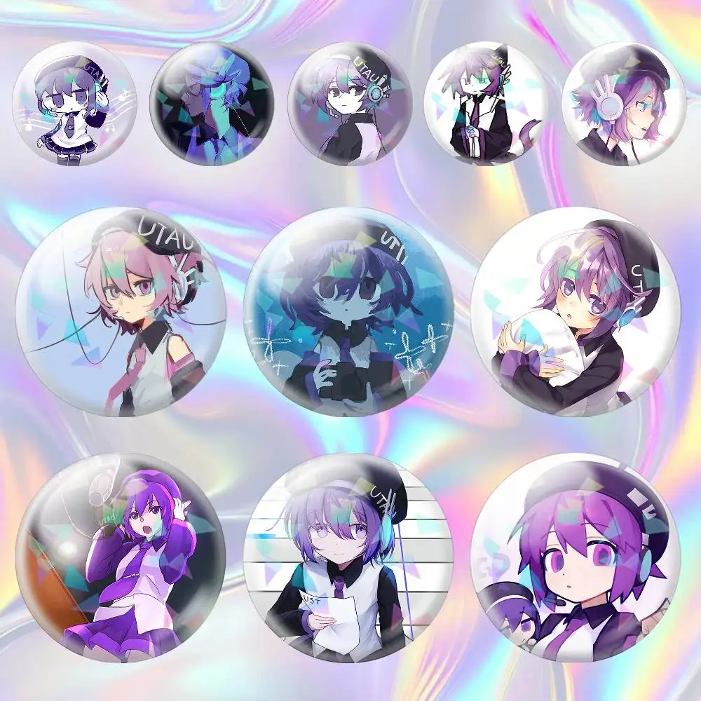 Utane UTA  Defoko  75mm 44mm 25mm Accessories Toys Badge Brooch Backpack Hat Pins