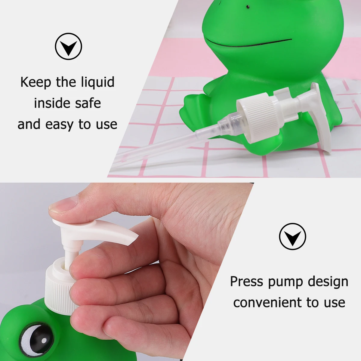 

Creative Lotion Dispensers Kids Shampoo Bottle Press Pump Sub Safe Material Easy Refill Clean Home Sink Storage