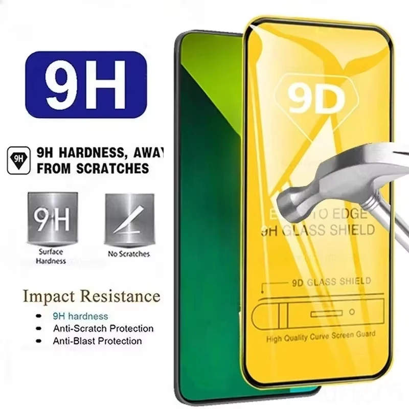 3PCS 9D Tempered Glass For Xiaomi Poco M6 Pro M7 M5 M4 X6 X7 X4 X3 Pro Screen Protector For Xiaomi Poco F6 F7 F5 F3 Pro X4 C75 view 6