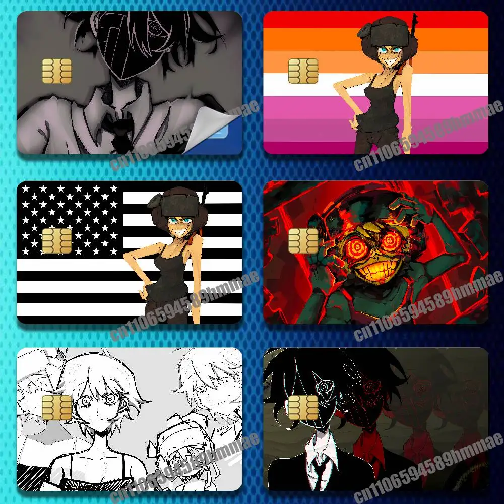 

For P-Psychopomp Vena Pompy USA America Sticker Case Credit Bank Film ID Decorative Self-adhesive Card Cover Skin