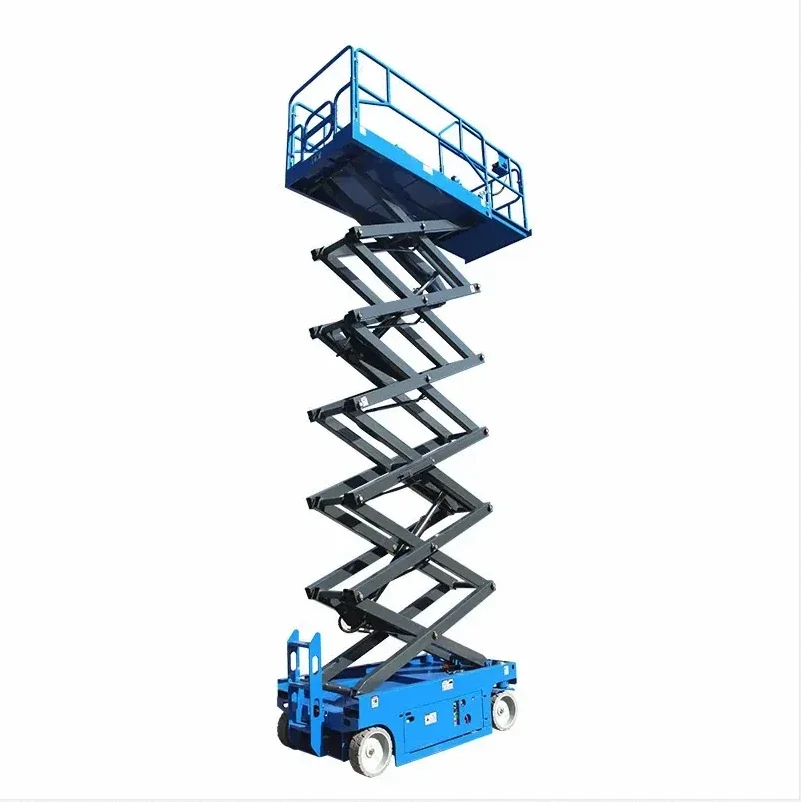 Self-propelled Scissor Lift Rough Terrain Diesel Hydraulic Manned Elevator Driven Mini Electric Scissor Lift Table 100kg