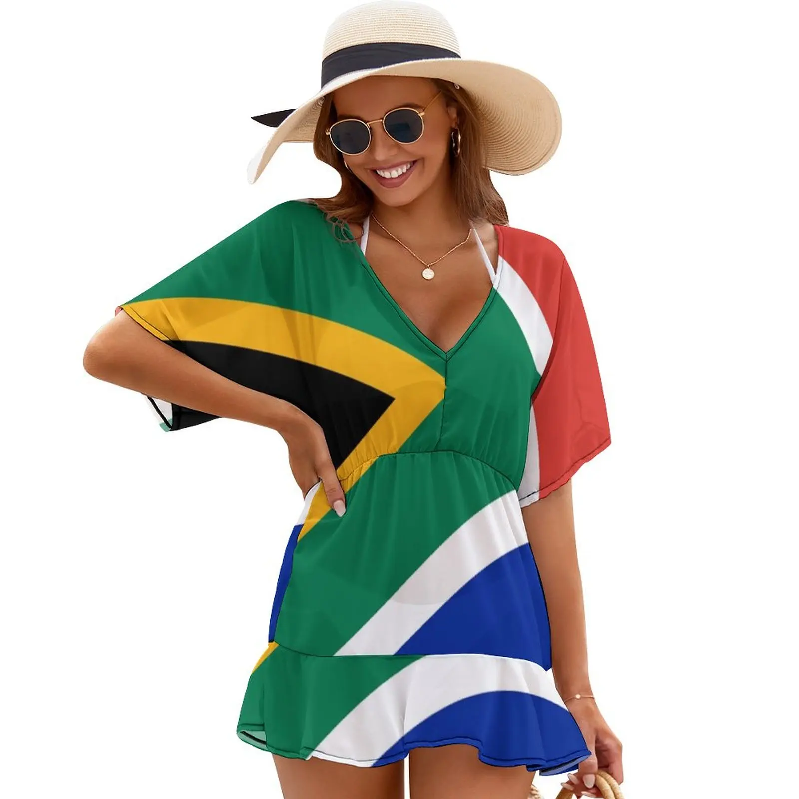 

South Africa Flag Cover Ups woman dress dresses summer