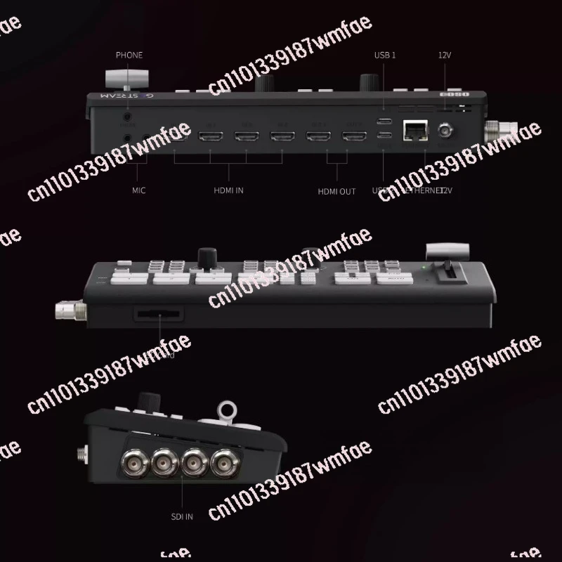 Multi-camera live broadcast all-in-one machine push streaming recording guide switching station 4-way HDMI input