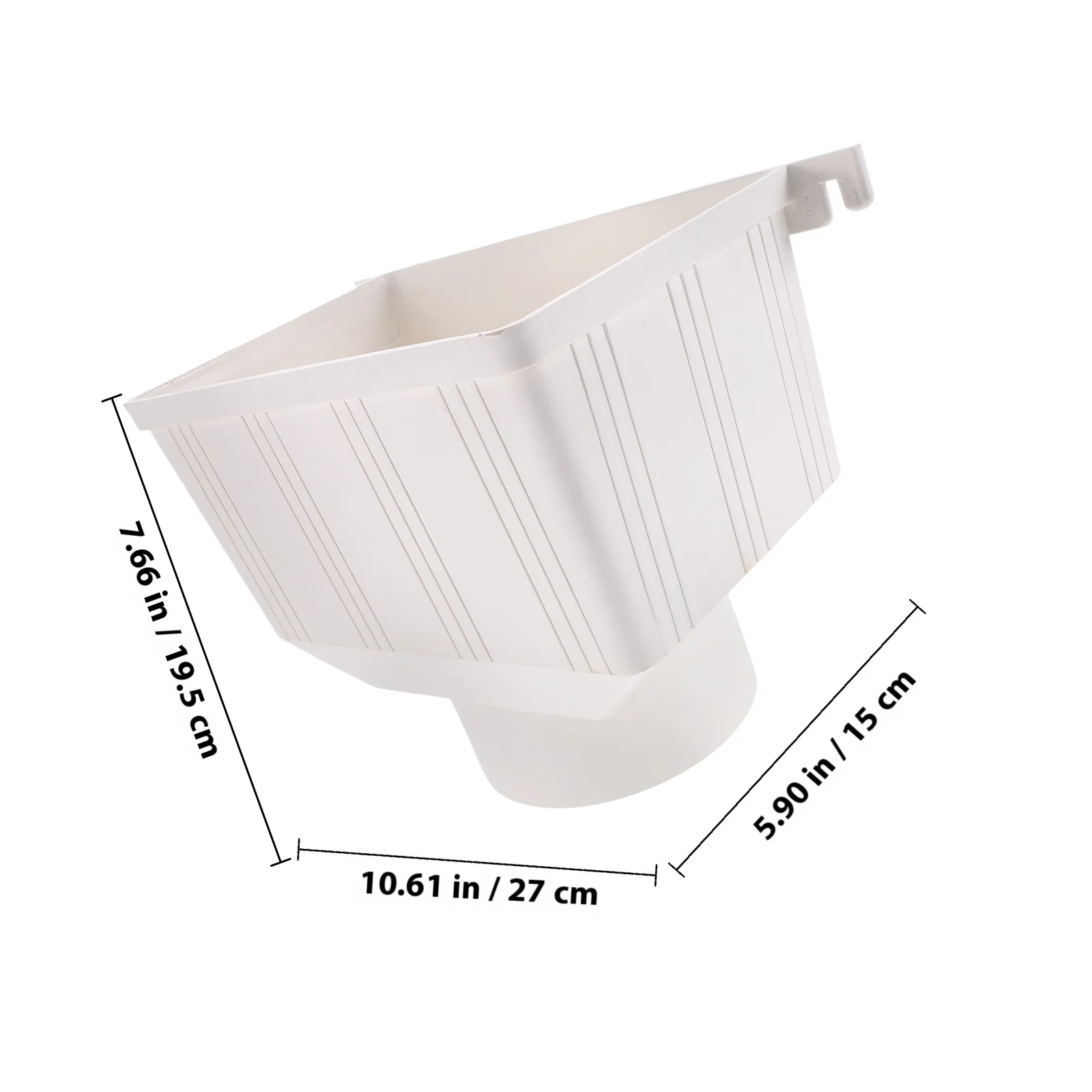 Pvc Downspout Gutter Connector Rainwater Funnel Outdoor Drain Accessory For Rain Diverter Water Collection System