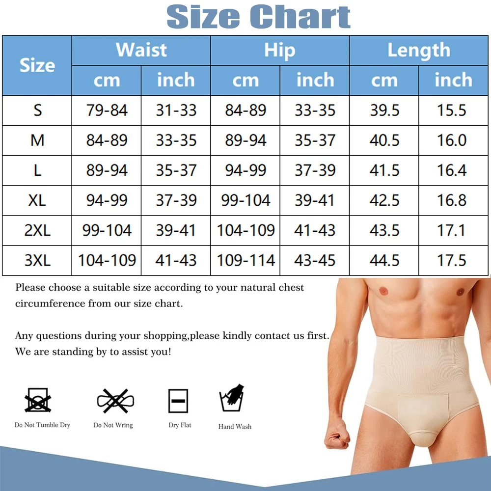 High Waist Briefs Shapewear Tummy Control Men's Butt Lift Compression Shorts Slimming Body Shaper 3D Pouch Belt Underwear New in