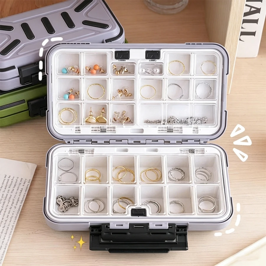 

Jewelry storage box - Anti-oxidation hand accessories - New splitable jewelry box - Large capacity necklace and earrings box - J