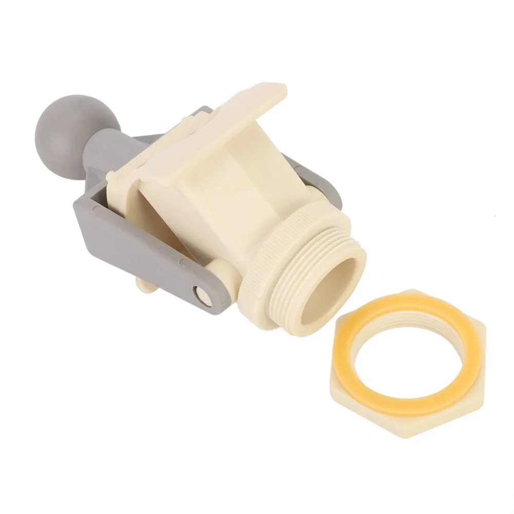 Plastic Honey Gate Valve Gray Adjustable Honey Tap Valve Ergonomic Ball Handle Good Sealing Honey Bottling Valve