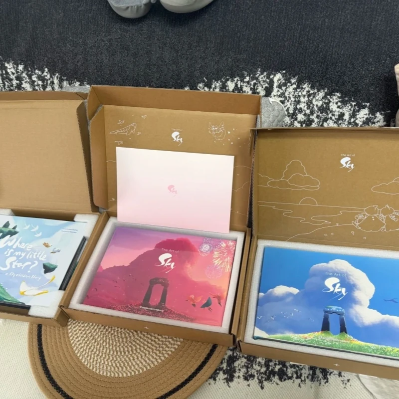 The Art Of Sky Game Peripheral Art-Book V1/2 Collection Book Nfc Scannable Badme Set Hardcover Decor Collectible Creative Fans