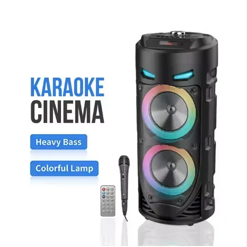 Wholesales Outdoor Karoake Smart bass Speaker Subwoofer Wifi Usb Loudspeaker Speakers With Rgb Led Light