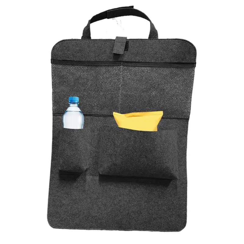 Back Seat Storage Bag Behind Seat Attachment Car Organizer Seatback Large Capacity Car Organizers Storage Travel Pouch