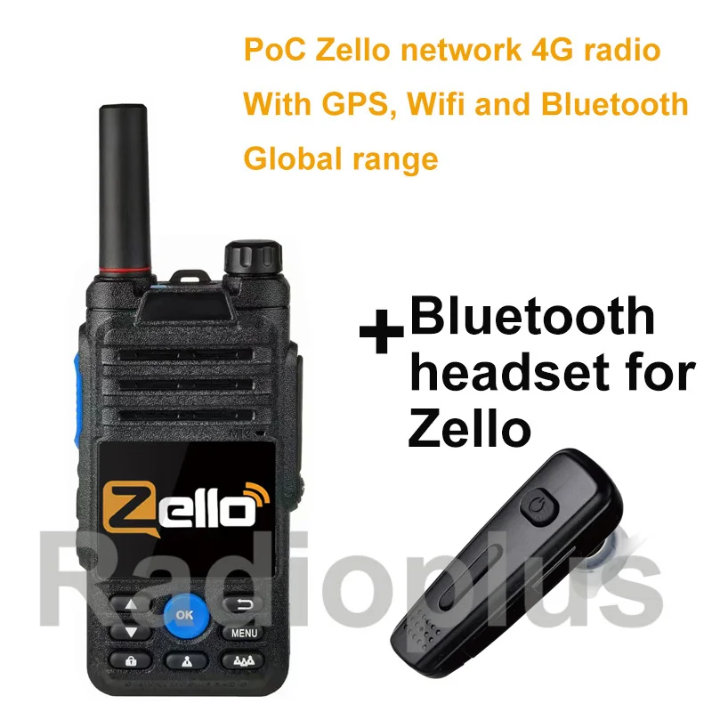 New! Zello PTT 4G Walkie Talkie Global network radio GSM WCDMA LTE Radio With GPS Long Range PoC Two Way Radio 2/3/4G Worldwide