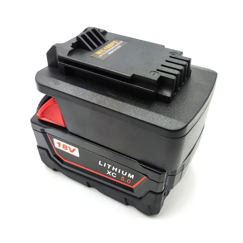For Milwaukee 18V Li-ion Battery MIL18BPS Battery Adapter Compatible with For Black&Decker/Porter Cable/Stanley 18V 20V Battery
