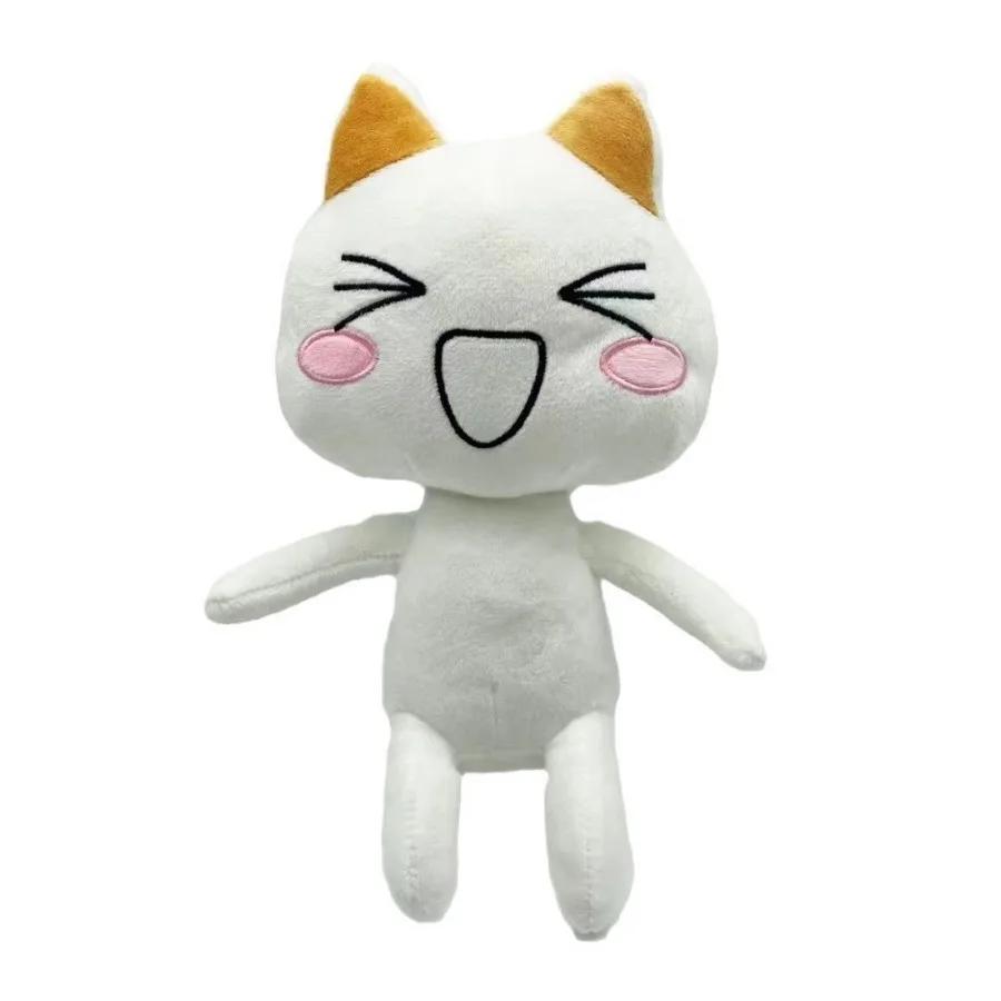 Schöne Toro Inoue Katze Plüschtier Paar Schwarz Weiße Katze Plüschtier Lächelndes Cartoon Tier Puppen Raumdekoration Geburtstagsgeschenk – Detail 10