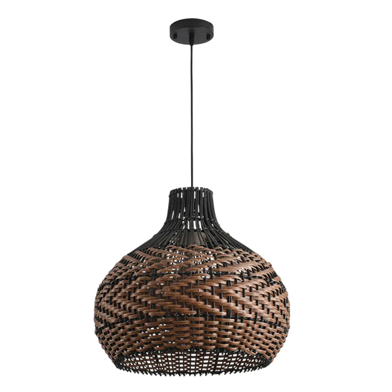 

Bamboo chandelier B & B hotel handmade lamps retro rattan tea room zen idyllic wabi sandy wind restaurant lamp