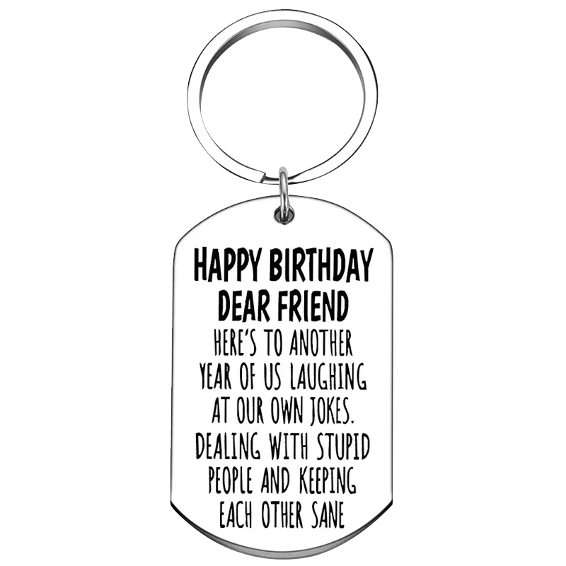 Happy Birthday Gifts Keychain Best Friend Coworker Birthday Gifts Key Chain Pendant Best Friend Gifts