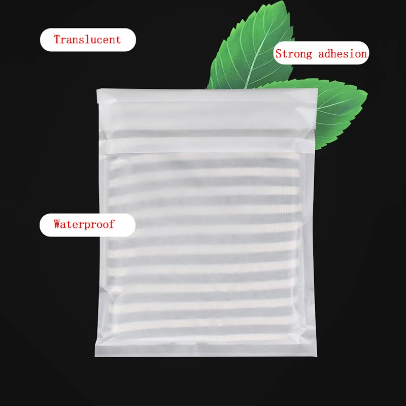 50Pcs Translucent Paper Envelopes Fully Degradable Environmentally Wax Paper Packaging Bags Clothes Storage Envelope Bag 18 Size