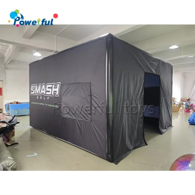 

Outdoor Quick Assembly Portable Inflatable Training Golf Speed Cage Tent Full Swing Inflatable Golf Simulator Enclosure