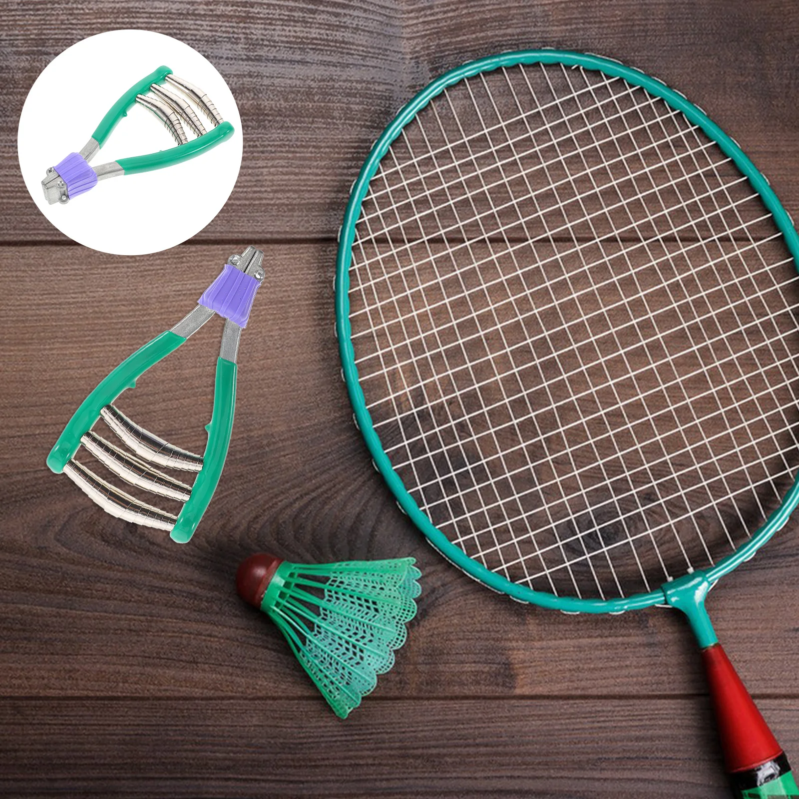 

Badminton Tennis Racket Stringing Machine Green Manual Clamp Tensioning Tool Sports Supplies Badminton Racket Stringing Tool