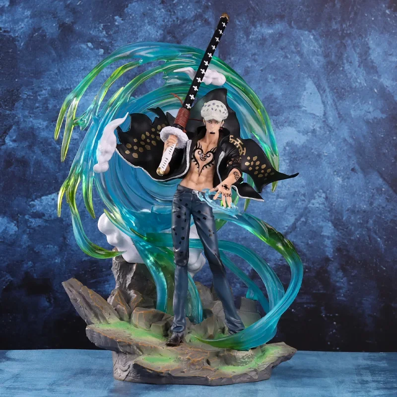 

41cm One Piece Gk Anime Action Figures Phantom Trafalgar D. Water Law Qiwuhai Super Huge Scene Pvc Collectible Model Toys Gift