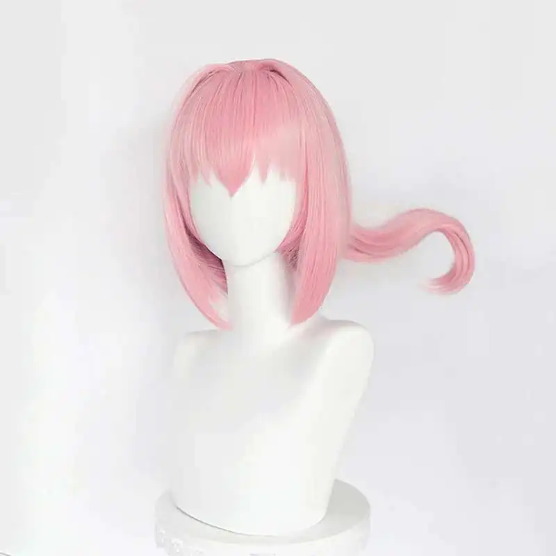 Uma Musume Haru Urara peluca de Cosplay Uma Musume Pretty Derby peluca de cola de caballo rosa pelo sintético resistente al calor fiesta de Halloween