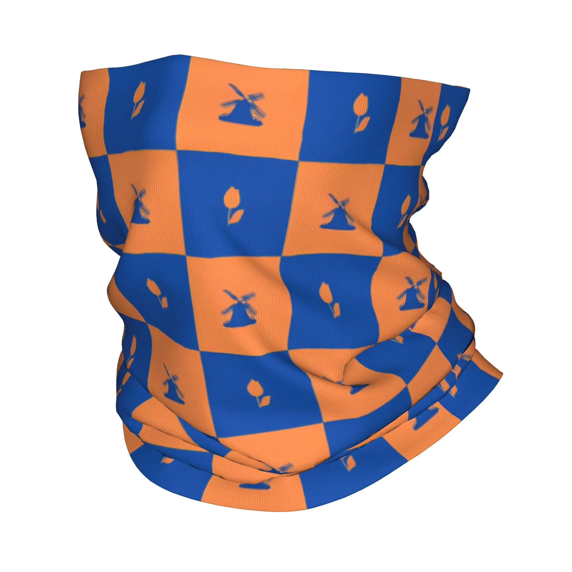 

Бандана с флагом Нидерландов на заказ, теплая бандана для женщин и мужчин, зимний походный лыжный шарф, гетры с геометрическим узором, голландское покрытие для лица