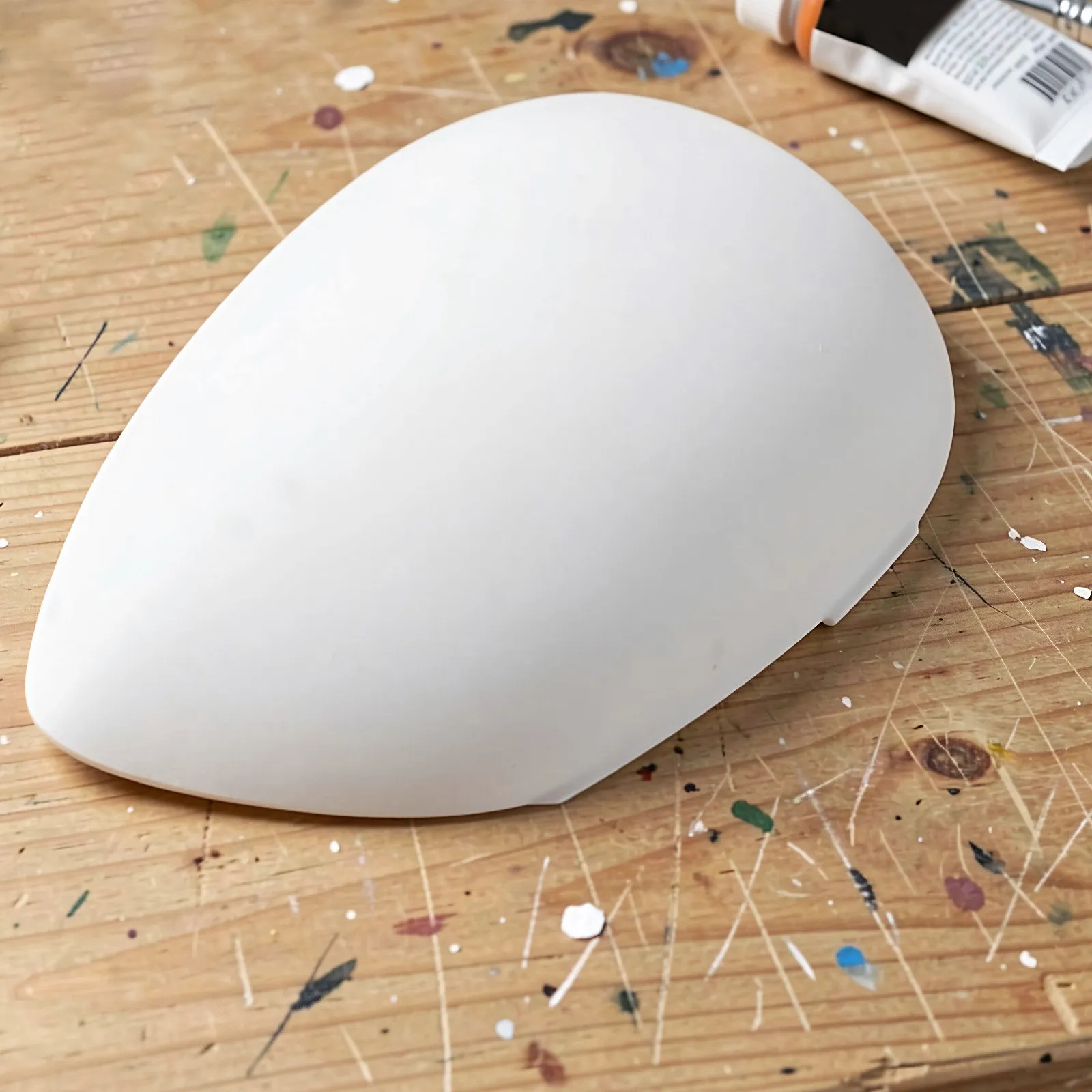 8Pcs White Blank Cosplay Masks Paintable Plastic Full Face Masks Lightweight Smooth Surface for DIY Halloween Masquerade