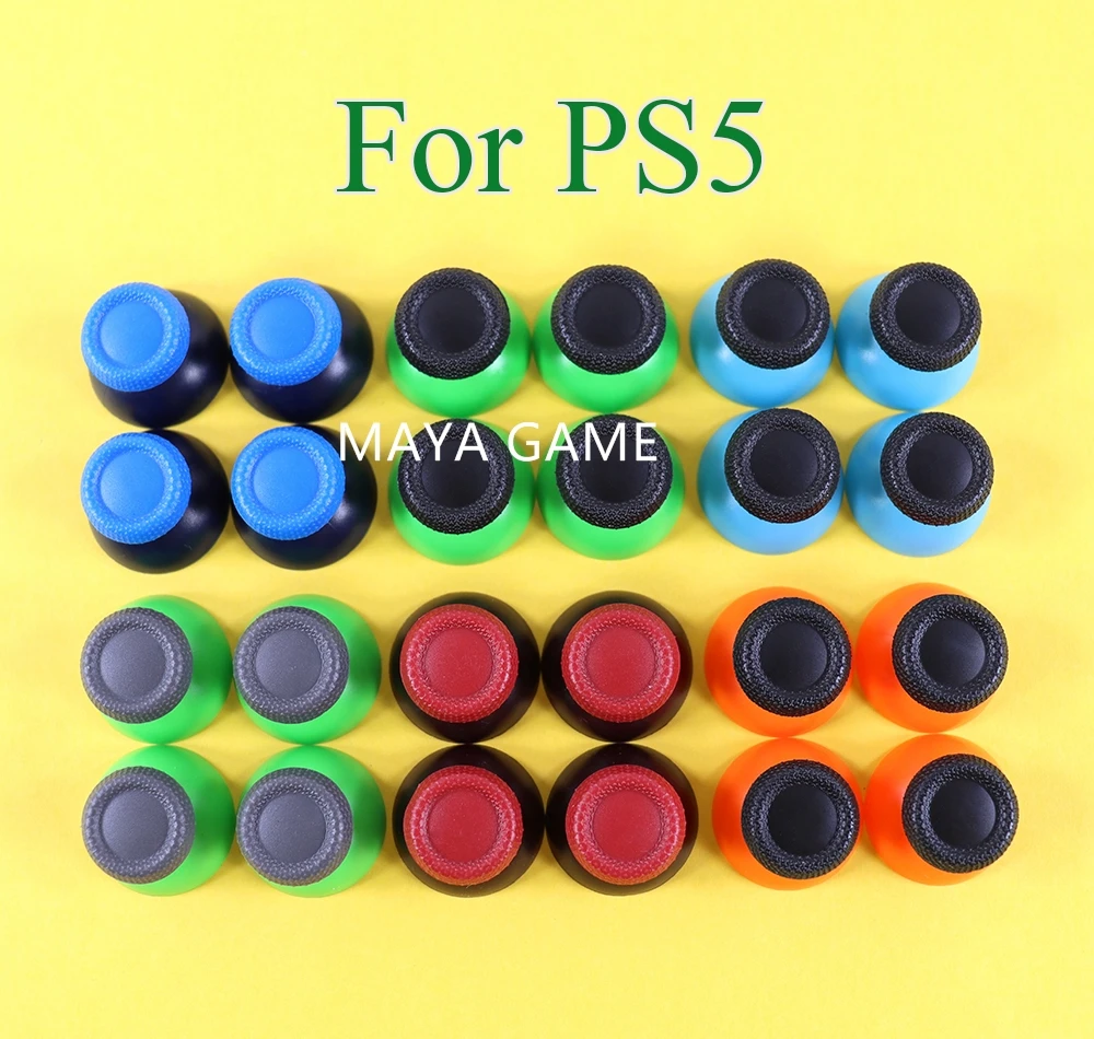 200pcs For PS5 Controller Thumbstick Cover Double Color 3D Joystick Stick Module Mushroom Cap