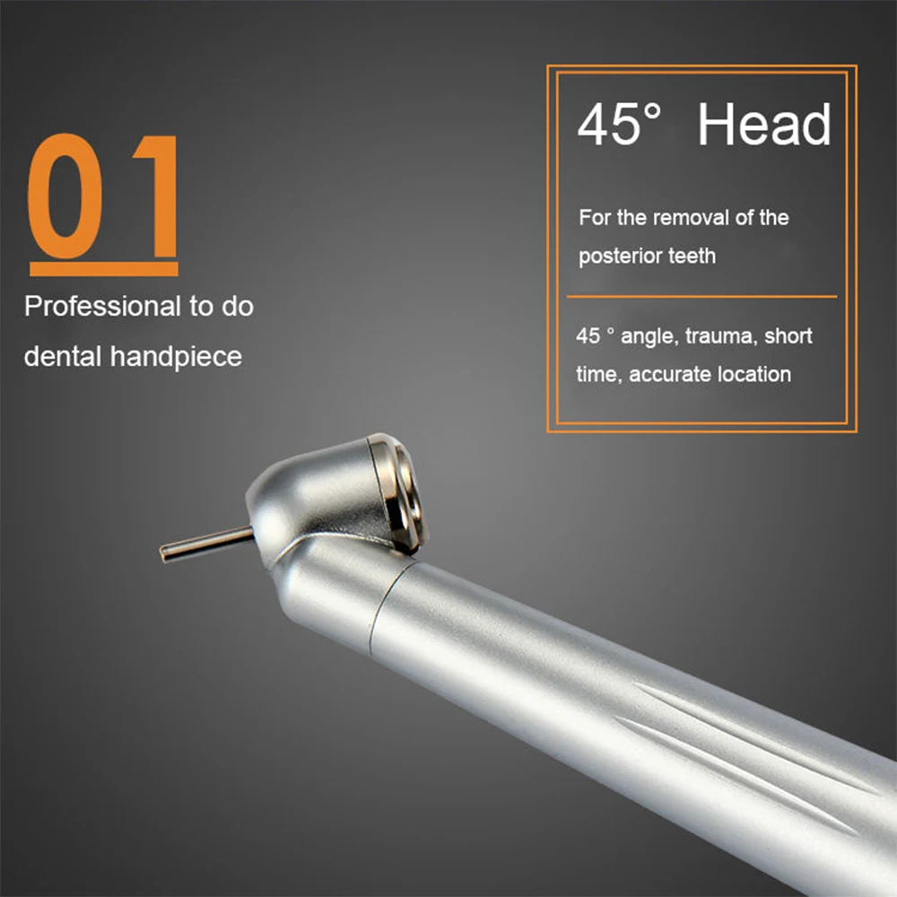 Dental 45 Degree LED High Speed Handpiece E-generator Fit Nsk Kavo