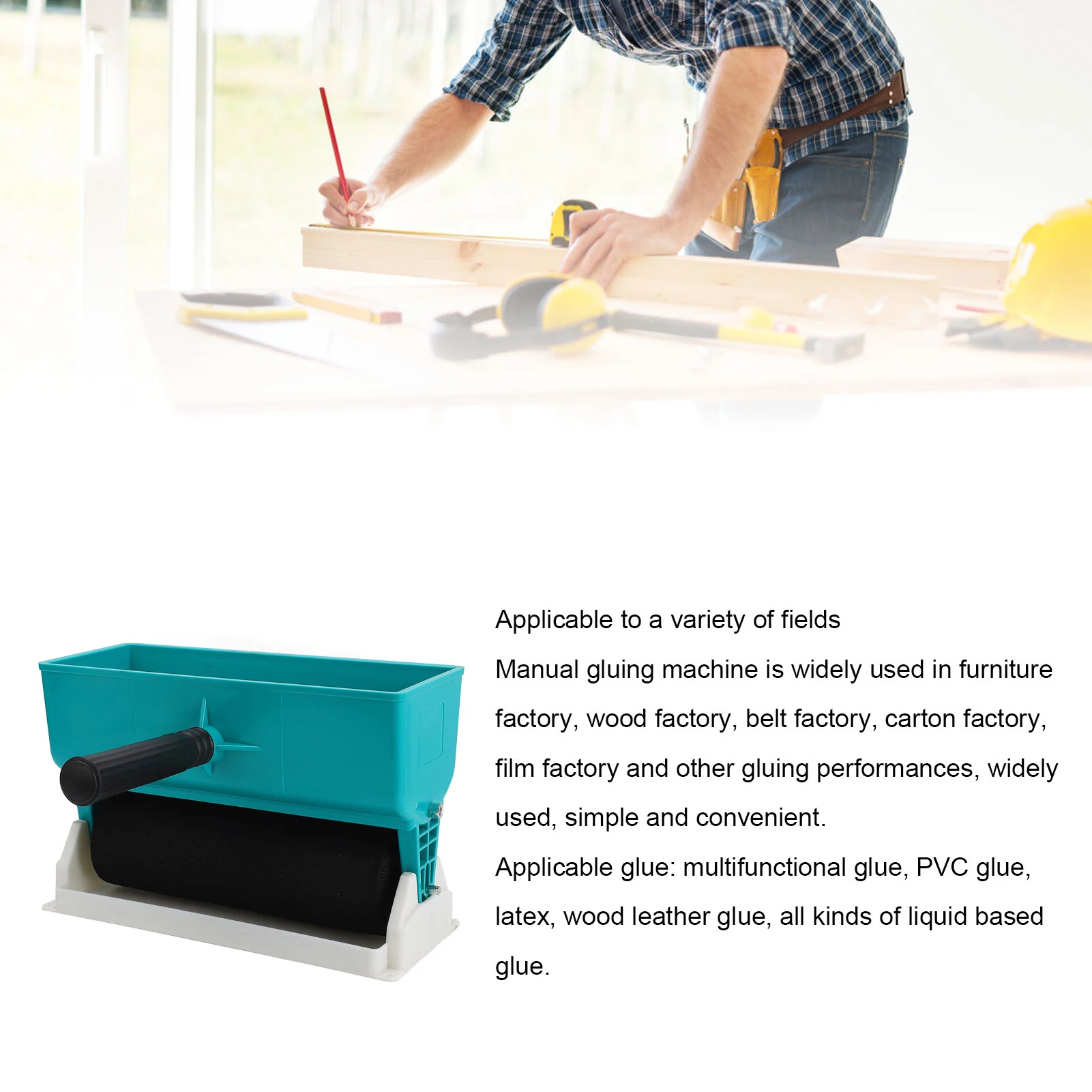 9in 460mL Manual Glue Roller A - Woodworking Glue Roller ulasan dan harga