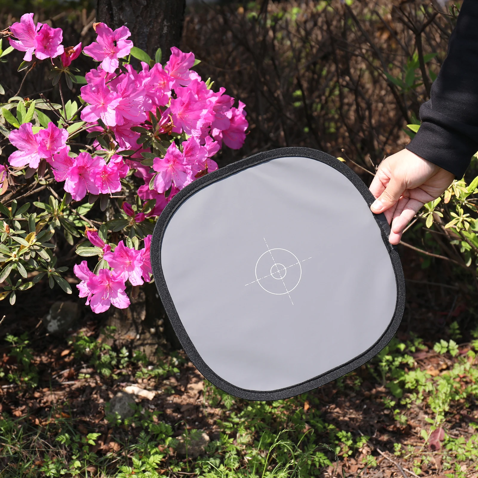 2 في 1 30 سم عاكس التصوير الفوتوغرافي المحمول رمادي وأبيض بطاقة التوازن التصوير الفوتوغرافي الأبيض التوازن التركيز المجلس للتصوير الفوتوغرافي #5