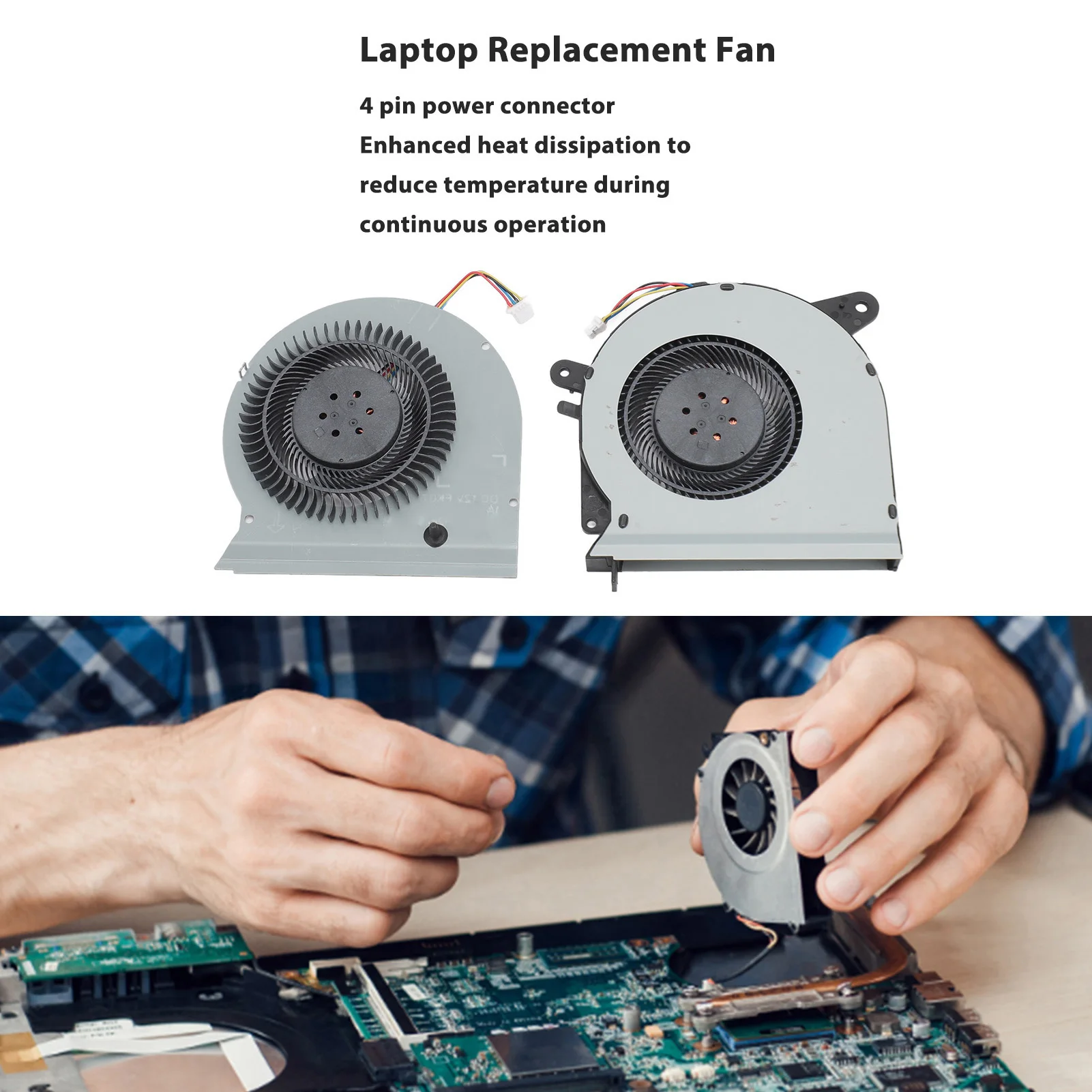 

Laptop Fan for Asus Rog Strix Laptop Replacement Fan Efficient Lightweight Cooling Fan for ASUS ROG Strix GL503VS GL503V GL503VM