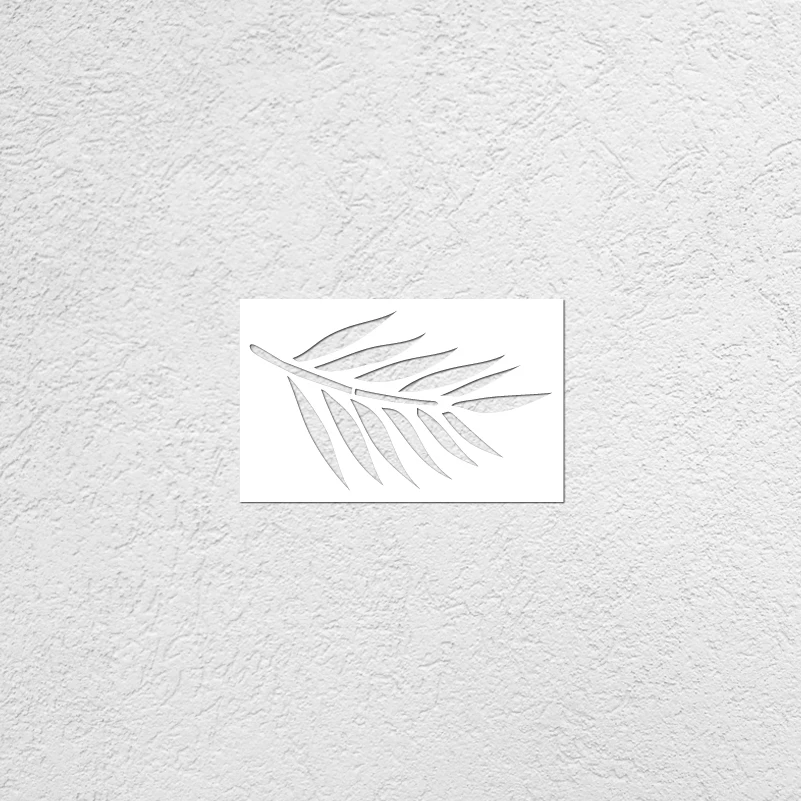 30cm - 70cm Stencil Wall For Painting Decor Putty Template Furniture Makers Decorative Plaster Leaf Tropical Summer Jungle S049