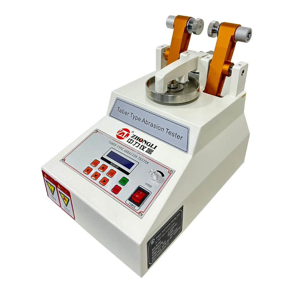 DIN53754 Electronic Taber Abrasion Resistance Tester for Rubber Leather Textile Plastic