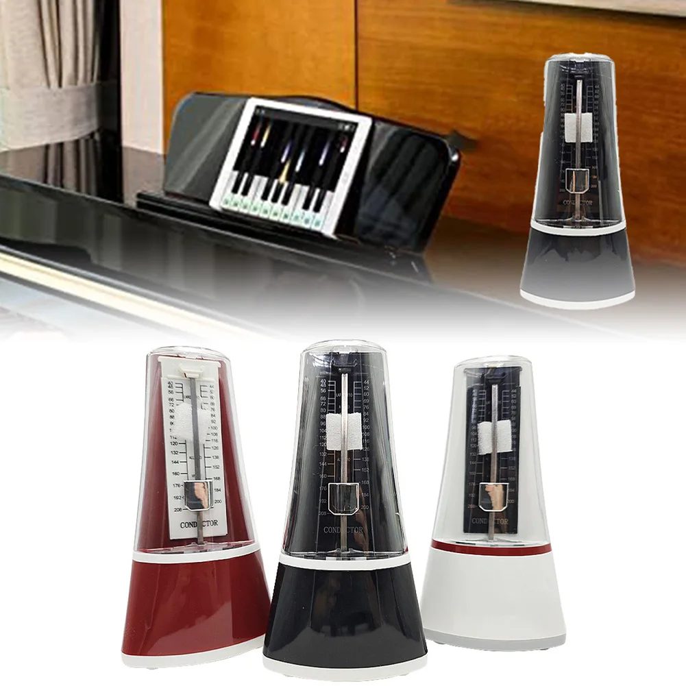 Metronome For Practice Mechanical Metronome Rhythm Training User-Friendly Setup Versatile Musical Use Metal Body Design