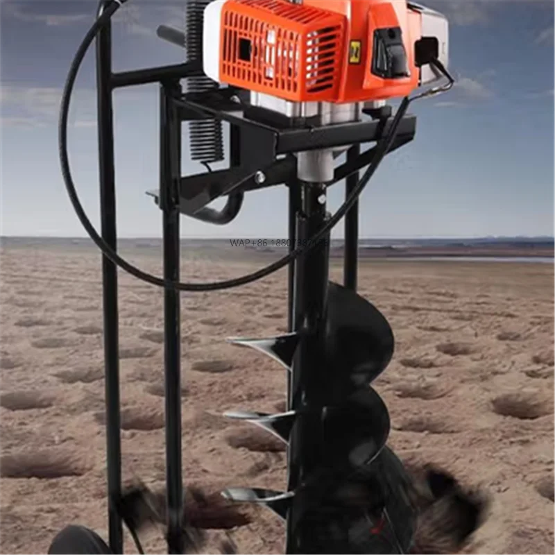 

Электрическая буровая установка с литиевой батареей, зимняя рыбалка, ледяная дрель, сельскохозяйственный инструмент для копания отверстий, сваебойная дрель, сверление