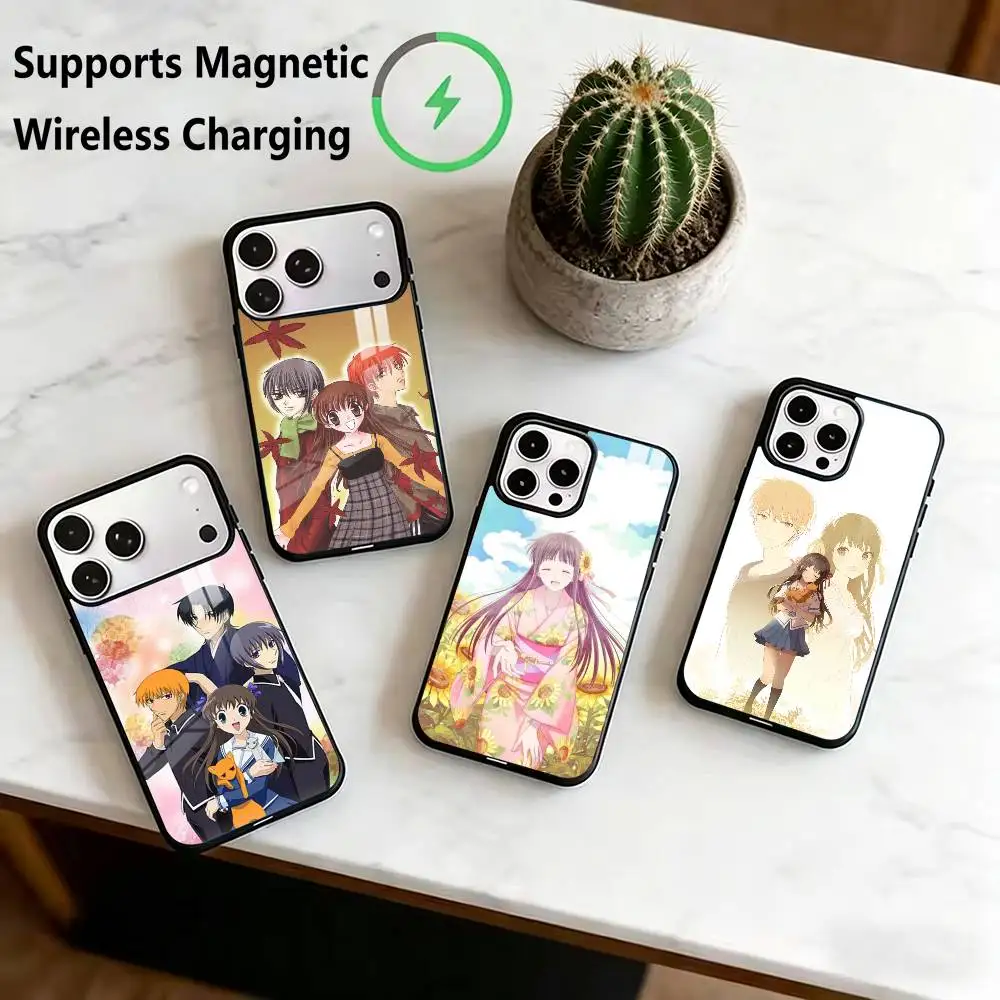 

F-Fruits Basket ANMIE Phone Case For iPhone17,16,15,14,13,12,11 Plus,Pro Compatible with magnetic wireless charging