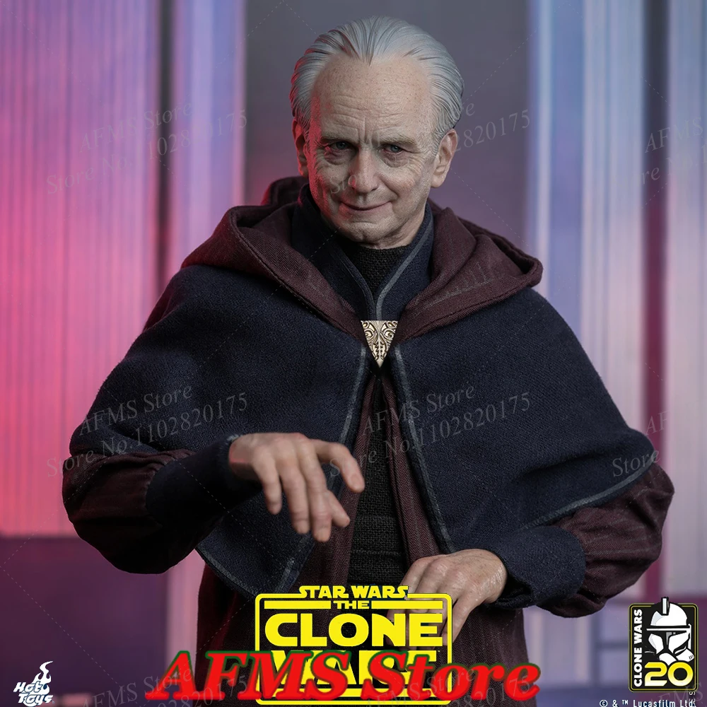 HOTTOYS TMS102 1/6 Men Soldier Darth Sidious Star Wars The Clone Wars Separate Rolling Eyeballs Full Set 12