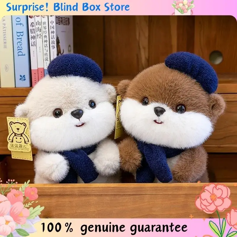 

35cm Kawaii Cartoon Sea Otter Plush Toys Girl Doll Bedroom Decoration Sleeping Doll Gift for Girls Halloween Christmas Gift