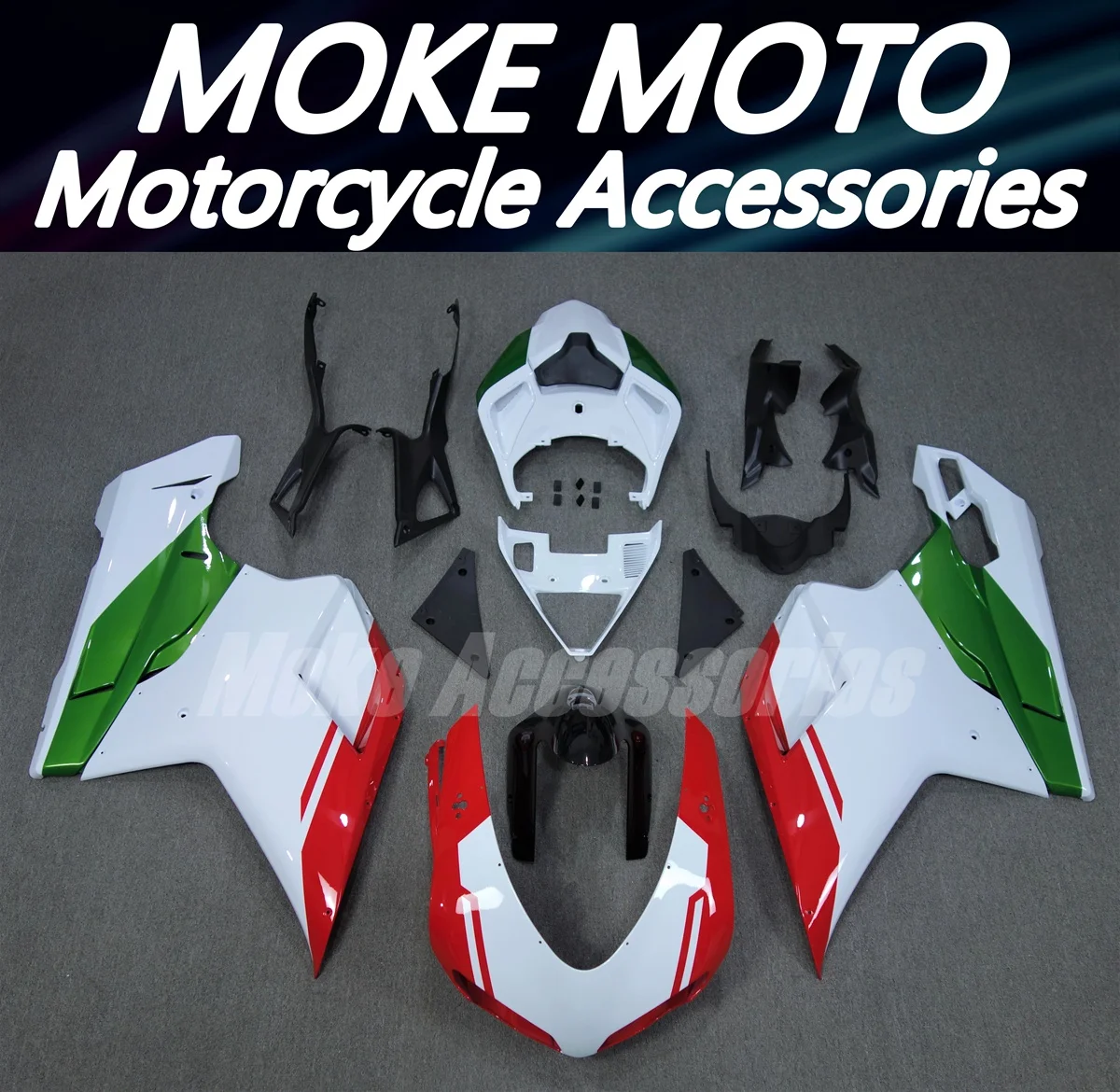 

Motorcycle Fairings Kit Fit For 848 1098 1198 2007-2012 Bodywork Set High Quality ABS Injection New White Green Red